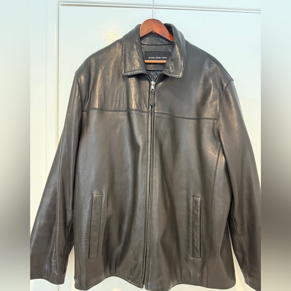 Marc New York Other - REAL LEATHER Marc New York Men's Black Leather Jacket